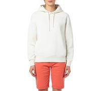 Sublevel Damen Hoodie 3D Alloverprint, unifarben, Kängurutasche, Kapuze white XS