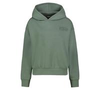 Sublevel Damen Hoodie Kapuzen-Sweatshirt Pullover mit Kapuze Loose Fit LSL-487 Middle Green L