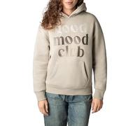 Sublevel Damen Hoodie Kapuzenpullover bestickt oversize light-beige S