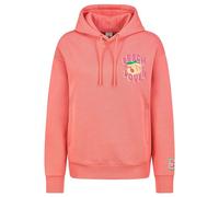 Sublevel Damen Hoodie mit Aufdruck Spread Your Love Wherever You Go, Farben:Rot, Größe:S