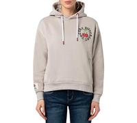 Sublevel Damen Hoodie mit Sommer-Backprint beige XS