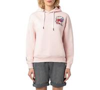 Sublevel Damen Hoodie mit Sommer-Backprint light-rose M