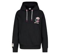 Sublevel Damen Hoodie Positives Motiv mit Großem Print auf dem Rücken Taschen