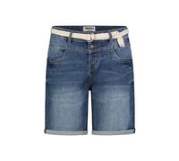 Sublevel Damen Jeans Bermuda Kurze Denim Shorts im 5-Pocket Style Dark-Blue S