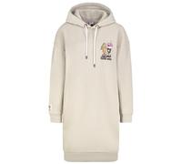 Sublevel Damen Kapuzen-Sweatkleid Longshirt mit Rückenmotiv Oversize LSL-524 Light Beige M