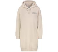 Sublevel Damen Kapuzen-Sweatkleid Oversize Longshirt LSL-455 Light Beige S
