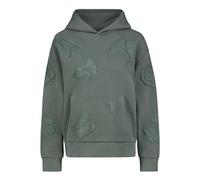 Sublevel Damen Kapuzenpullover Hoodie mit 3D Print, Kängurutasche Dark-Green XS