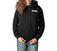 Sublevel Damen Kapuzenpullover Hoodie mit Rücken-Print, Kängurutasche black S
