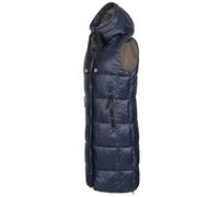 Sublevel Damen lange Steppweste D50048X80105B8 Navy S