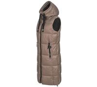 Sublevel Damen lange Steppweste D50048X80105B9 Lentil Brown M