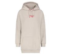 Sublevel Damen Long Hoodie Oversize LSL-488 lässiges Kapuzensweatshirt Longshirt Light Beige S/M