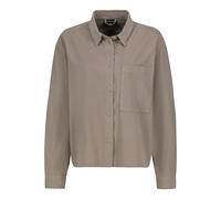 Sublevel Damen Oversize Hemdjacke mit Brusttasche dark-beige L