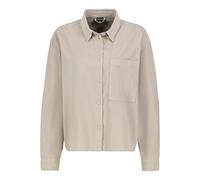 Sublevel Damen Oversize Hemdjacke mit Brusttasche light-beige L