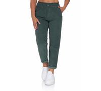 Sublevel Damen Paperbag Cord-Hose High Waist Freizeithose LSL-533 Pine Green XXL