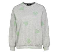 Sublevel Damen Pullover LSL-509 Pulli Rundhals Sweatshirt mit Herzen Light Grey S/M