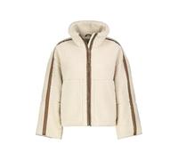Sublevel Damen Sherpa Teddyfleecejacke Winterjacke Oversize Stehkragen white M