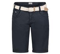 Sublevel Damen Shorts kurz Sommer - leichte Freizeithose Basic Hotpants bequem Casual Kurze Stoffhose Damen Urlaub Strand - Inkwell Blue XXL
