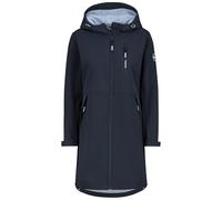Sublevel Damen Softshellmantel - Übergangsjacke mit Kapuze, Leistentaschen & Brusttaschen, ideal für Outdooraktivität, wasserabweisend Dark-Blue L