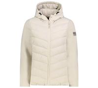 Sublevel Damen Steppjacke mit Kapuze modische Hybrid Übergangsjacke mit Interlock-Ärmeln - leicht wattierte Steppweste für Sport & Freizeit light-beige XXL