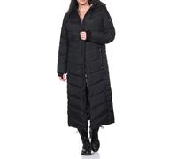 Sublevel Damen Steppmantel extralang LSL-491 gesteppter Wintermantel mit Kapuze