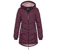 Sublevel Damen Steppmantel gesteppter Kurzmantel mit Kapuze LSL-412 Lambrusco Red XXL