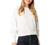 Sublevel Damen Strickpullover - Oversize Pullover mit Fledermausärmeln im Lässigen Look White M/L