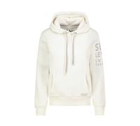 Sublevel Damen Sweathoodie Kapuzenpullover Sweatjacke mit Prints und Kapuze white2 S