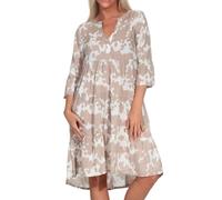 Sublevel Damen Viskose Kleid LSL-413 Tunika mit Alloverprint