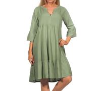 Sublevel Damen Viskose Kleid LSL-413 Tunika mit Alloverprint
