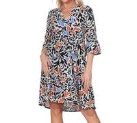 Sublevel Damen Viskose Kleid LSL-413 Tunika mit Alloverprint