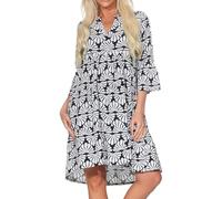 Sublevel Damen Viskose Kleid LSL-413 Tunika mit Alloverprint