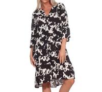 Sublevel Damen Viskose Kleid LSL-413 Tunika mit Alloverprint