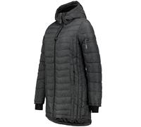 Sublevel Damen Winter Jacke Mantel Parka Steppjacke Steppmantel Wintermantel, Farbe:Anthrazit, Größe:S 36