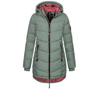 Sublevel Damen Winter Jacke Mantel Parka Steppjacke Steppmantel Wintermantel, Farbe:middle green, Größe:XXL (44)
