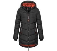 Sublevel Damen Winter Jacke Mantel Parka Steppjacke Steppmantel Wintermantel, Farbe:Schwarz, Größe:3XL (46)