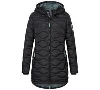 Sublevel Damen Winter Jacke Mantel Parka Steppjacke Steppmantel Wintermantel, Farbe:Schwarz, Größe:XL 42
