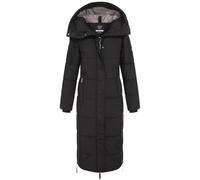 Sublevel Damen Winter Jacke Mantel Parka Steppjacke Steppmantel Wintermantel Lange Mantel warm gesteppt, Farbe:Schwarz, Größe:XL (42)