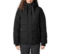 Sublevel Damen Winterjacke mit Kordel und Kapuze black M