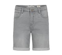 Sublevel Denim Bermuda Herren Jeansshorts mit Umschlag und 5-Pocket Design, Farben:Grau-2, Größe:33W