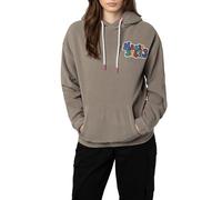Sublevel Fleece-Hoodie Damen - Warmer Hoodie mit Trendigem Backprint und Kapuze, Komfort und Style in Einem Brown S