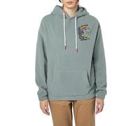 Sublevel Fleece-Hoodie Damen - Warmer Hoodie mit Trendigem Backprint und Kapuze, Komfort und Style in Einem Middle-Green S