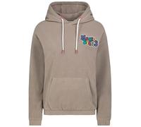Sublevel Fleece-Hoodie Damen - Warmer Hoodie mit Trendigem Backprint und Kapuze, Komfort und Style in Einem Brown S