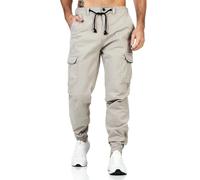 Sublevel Herren Cargo Hose ASMike LSL-473 mit Seitentaschen Cargo Beige W38