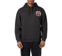 Sublevel Herren Hoodie mit Prints, Kapuze, Kängurutaschen Dark-Grey M