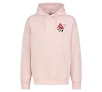 Sublevel Herren Hoodie mit Prints, Kapuze, Kängurutaschen Light-Rose XS