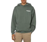 Sublevel Herren Hoodie, Oversized, mit Backprint, Sweathoodie, locker geschnitten, Basic Design, für Freizeit und Alltag green L