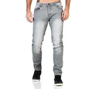 Sublevel Herren Jeans Hose ASSteve Slim LSL-474 gerades Bein Grey Denim G104 W40