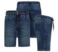 Sublevel Herren Jogging Shorts Freizeit Bermuda Kurze Hose Jeans Sweat Cargo, Hosengröße:W32, Farbe:KD84NO-Dunkelblau