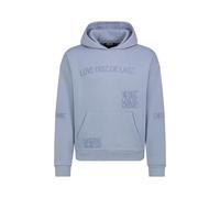 Sublevel Herren Oversized Sweathoodie mit 3D Print Blue L