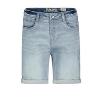 Sublevel Herren Stretch Jeansshorts mit umgeschlagenem Saum Denim Bermuda Hose, Farben:Hellblau, Größe:31W
